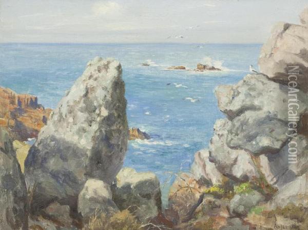 Kettle Rock, Scilly Isles Oil Painting - Arthur Henry Jenkins