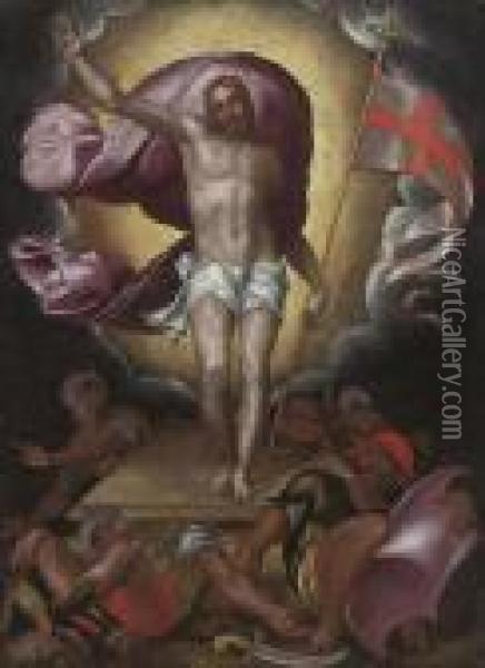 The Resurrection Oil Painting - Bartholomaeus Spranger