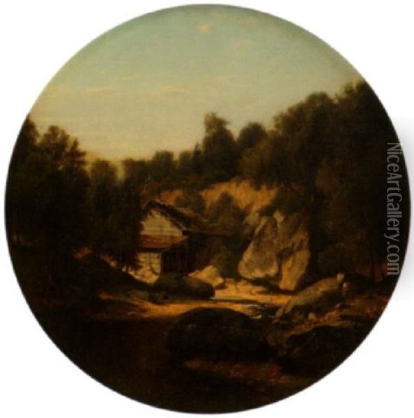 Hudson River Scene Oil Painting - John Henry Dolph