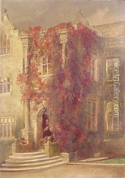European House Oil Painting - Edward Adveno Brooke