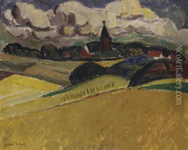 A View Of Blaricum Oil Painting - Gustave De Smet