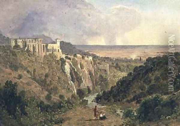 Tivoli with the campagna beyond Oil Painting - William Leighton Leitch