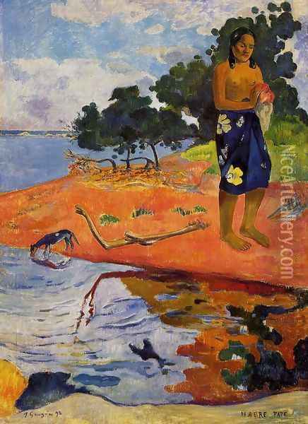 Haere Pape Oil Painting - Paul Gauguin