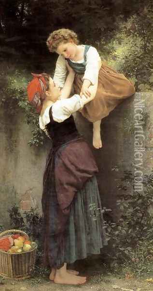 The Little Marauders Oil Painting - William-Adolphe Bouguereau