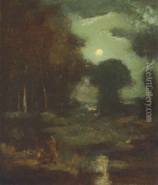 Moonlight Oil Painting - Elliot Daingerfield