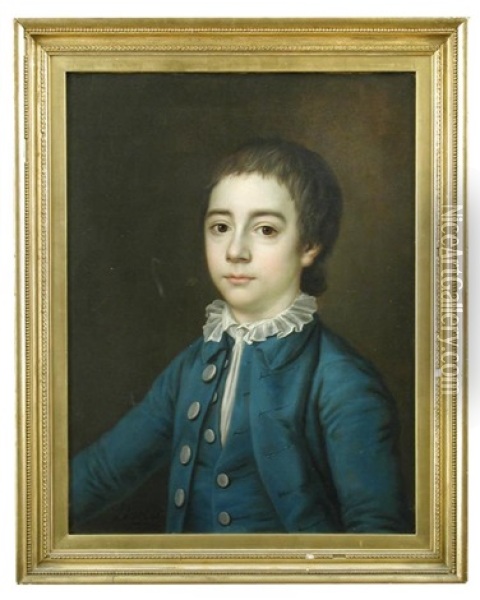 Portrait Of Sir George Gunning, Bt (1763-1823) As A Boy Oil Painting - Joseph Friedrich August Darbes