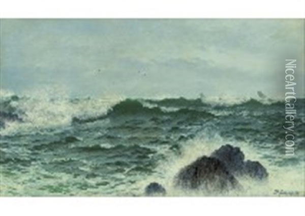 Sea Oil Painting - David James
