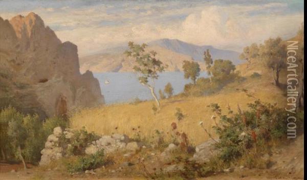 Scene From Capri Oil Painting - Horace Van Ruith