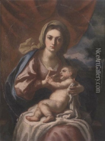 The Madonna And Child Oil Painting - Jacopo Cestaro