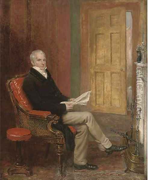 Portrait of a gentleman Oil Painting - Andrew Geddes