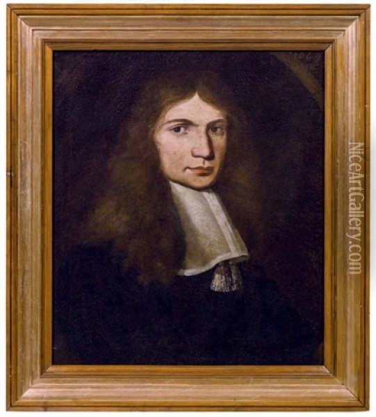 Portrait De L'abbe Antoine De Giraud Cure De Roussas Oil Painting - Pierre Puget