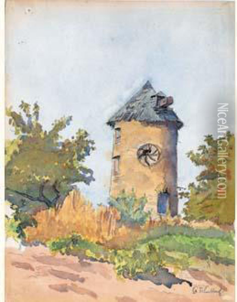 Le Moulin Oil Painting - Georges Tcherkessof
