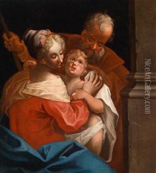 Die Heilige Familie Oil Painting - Hans Von Aachen