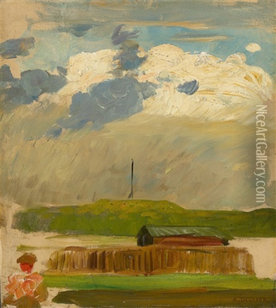 Auf Dem Feldberg Oil Painting - August Deusser