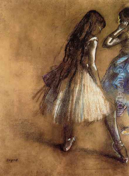 Two Dancers II Oil Painting - Edgar Degas