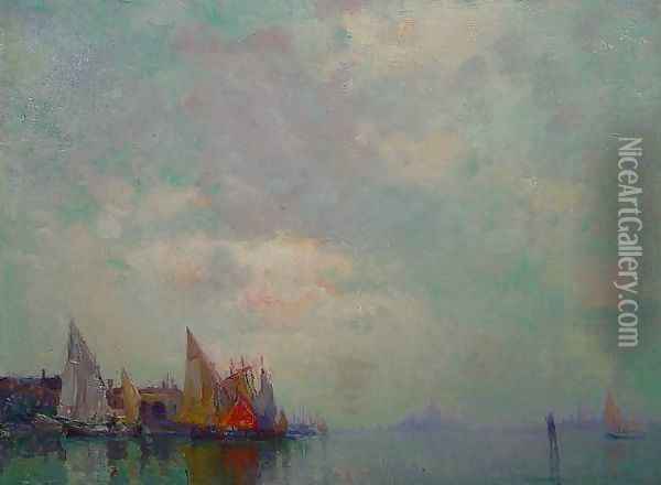 View of Venice Oil Painting - Oliver Dennett Grover