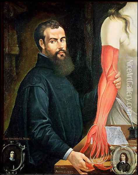 Andreas Vesalius 1514-64 Oil Painting - Pierre Poncet