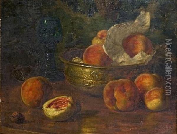 Fruchtestillleben Oil Painting - Wilhelm Eilers