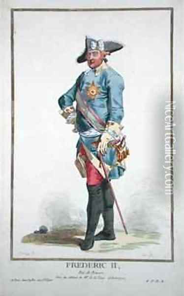 Frederick II the Great King of Prussia Oil Painting - Pierre Duflos