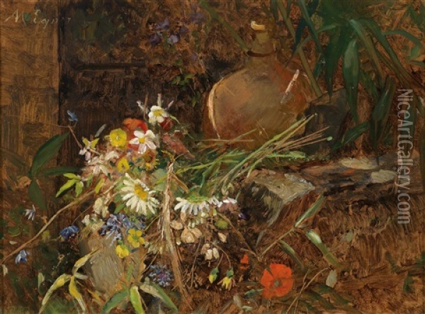 Feldblumen Oil Painting - Marie Egner