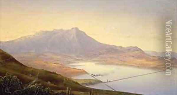 Mount Tamalpais from Sausalito Oil Painting - Norton Bush