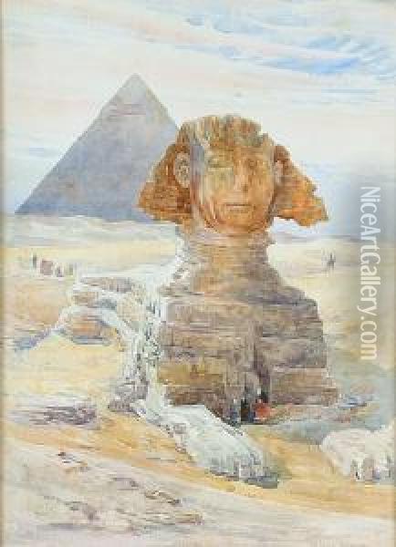 View Of The Sphinx Oil Painting - Sir Ernest George
