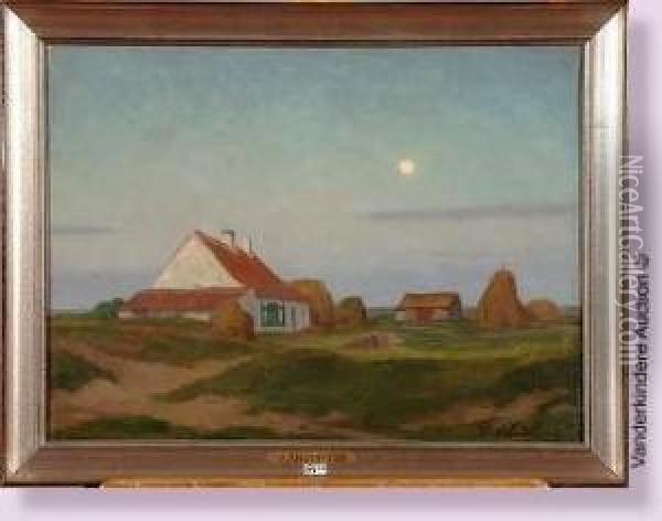 Crepuscule Dans Les Dunes Oil Painting - Pierre Abatucci