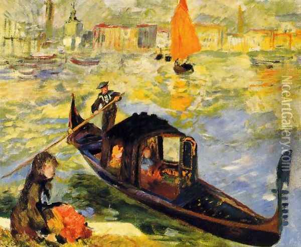Venetian Gondola2 Oil Painting - Pierre Auguste Renoir
