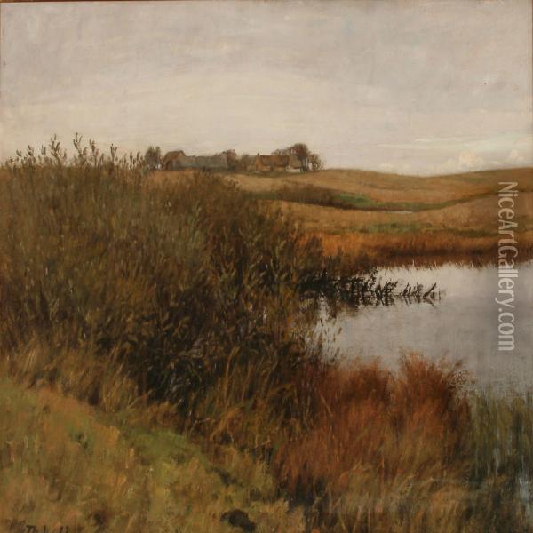 Autumn Landscape Oil Painting - Thorvald Larsen