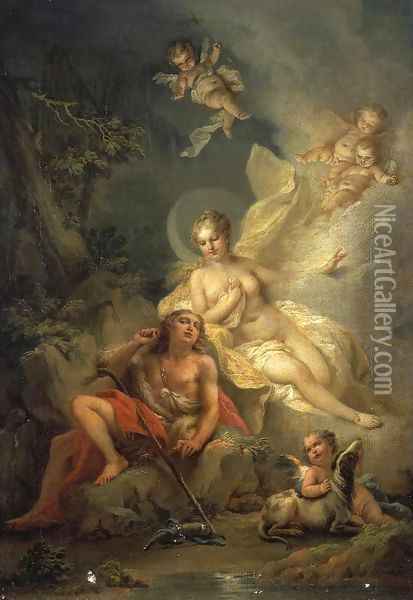 Diana and Endymion Oil Painting - Stefano Torelli