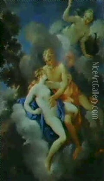 Jupiter And Io Spied On By Juno Oil Painting -  Parmigianino (Michele da Parma)