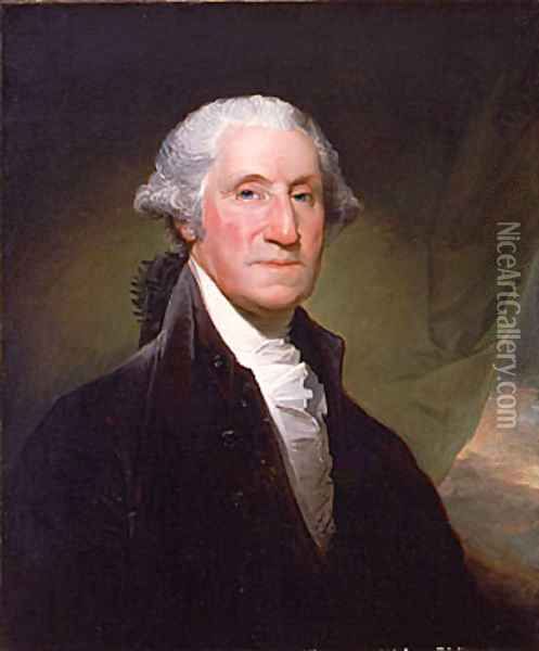 George Washington begun 1795 Oil Painting - Gilbert Stuart