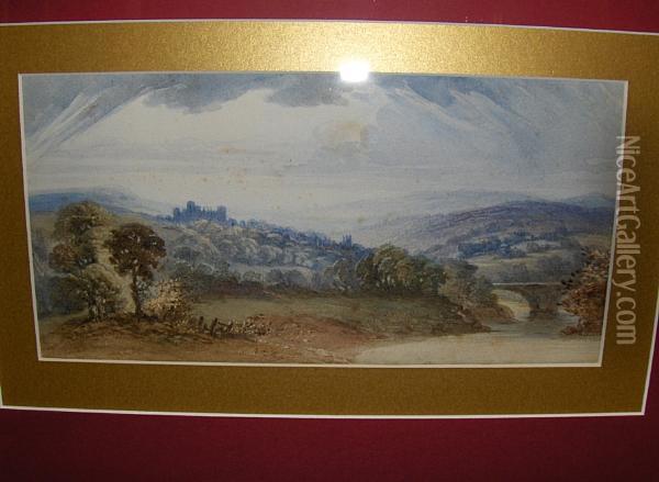 Middleham Castle, Yorkshire Oil Painting - Jessie Joy