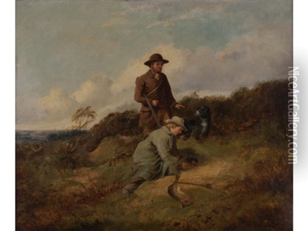 The Sportsmen Oil Painting - Richard Ansdell