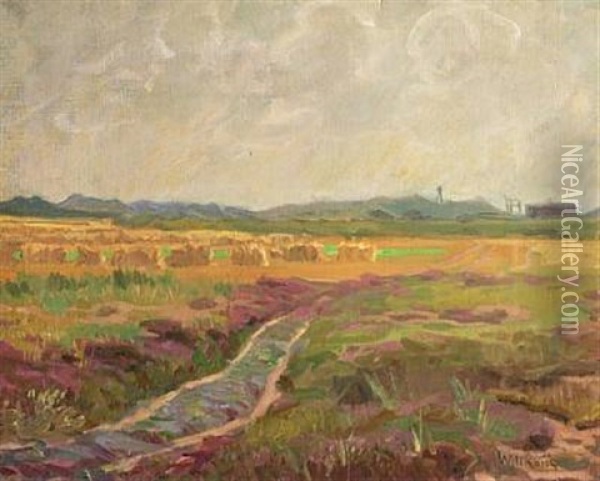Scenery From Fanoe Oil Painting - August Wilckens