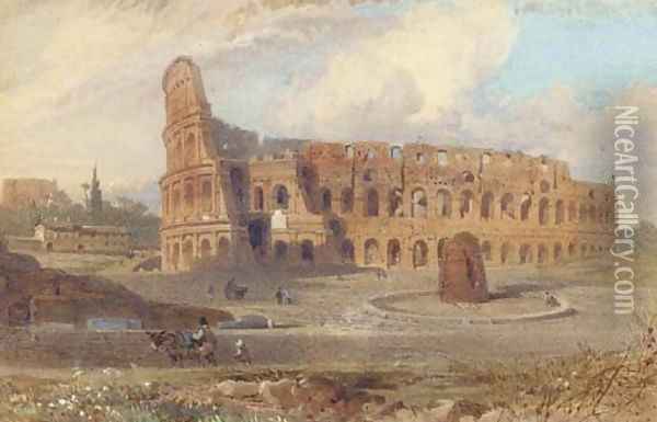 The Colosseum, Rome Oil Painting - Arthur Glennie