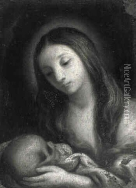 Die B_sende Magdalena Oil Painting - Benedetto Gennari the Younger