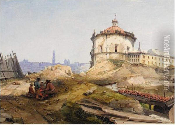 The Serra Convent, Oporto Oil Painting - James Holland