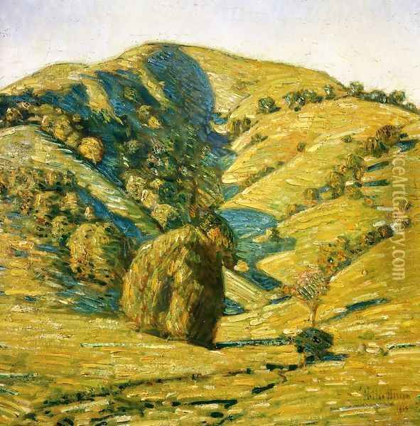 Hill of the Sun, San Anselmo, California Oil Painting - Childe Hassam