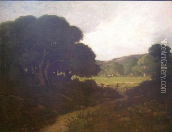 Oaks Near San Rafael, California Oil Painting - William Keith