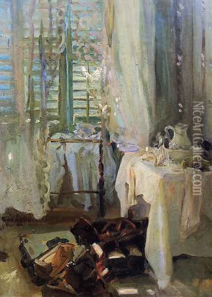 A Hotel Room Oil Painting - John Singer Sargent