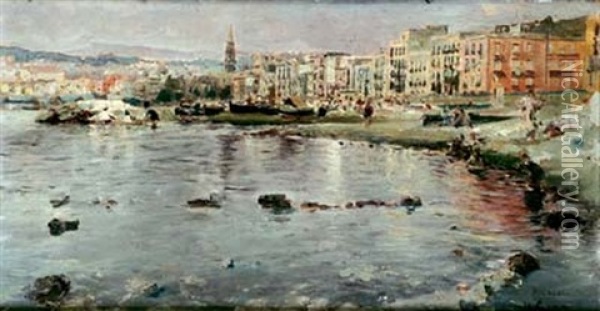 La Rade Et Le Port Oil Painting - Walter Sickert