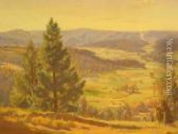 Picadilly Valley Oil Painting - George Whinnen