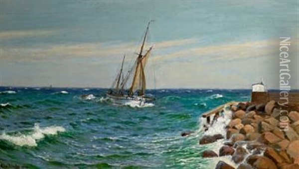 Seascape Oil Painting - Christian Blache