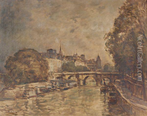 Paris A L'automne Oil Painting - Frank Myers Boggs