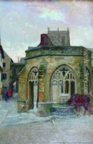 The Monks' Conduit Oil Painting - Frederick William N. Whitehead