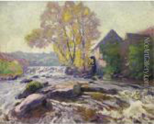 Moulin A Crozant Oil Painting - Paul Madeline