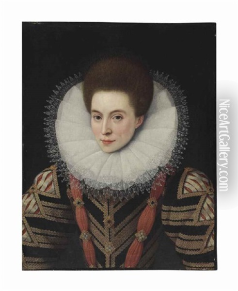 Portrait Of A Lady Oil Painting - Pieter Jansz Pourbus