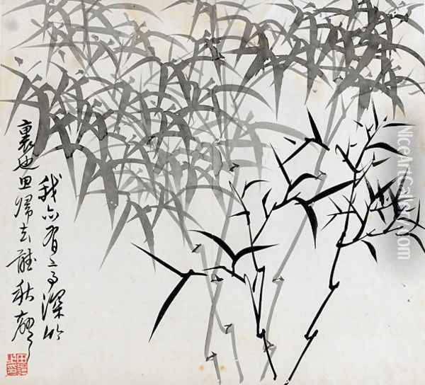 Leaf G, from Tian Jingzhai mozhu ce, from Rugao, Jiangsu province Oil Painting - Rang Tian