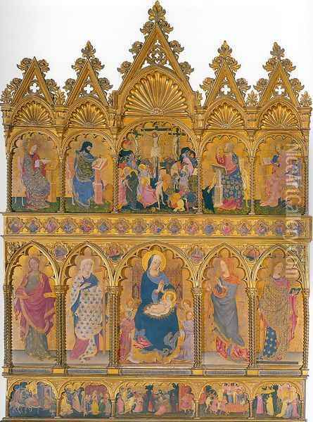 Polyptych from the Church of Sant'Elena 1427 Oil Painting - Michele di Matteo